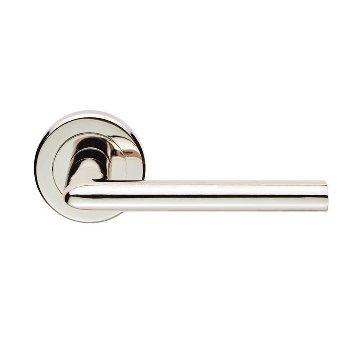 4FireDoors Vogue Lever Handle On Round Rose Chrome