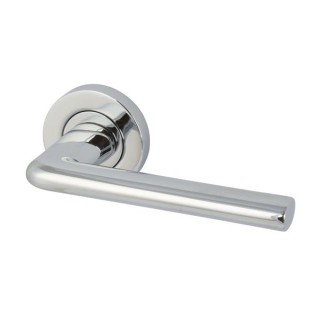 Hafele Gilman Lever On Rose Handle Polished Chrome