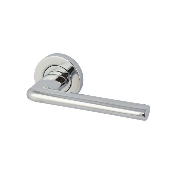 Hafele Gilman Lever On Rose Handle Polished Chrome