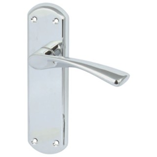 Hafele Olton Lever Latch Handle Polished Chrome