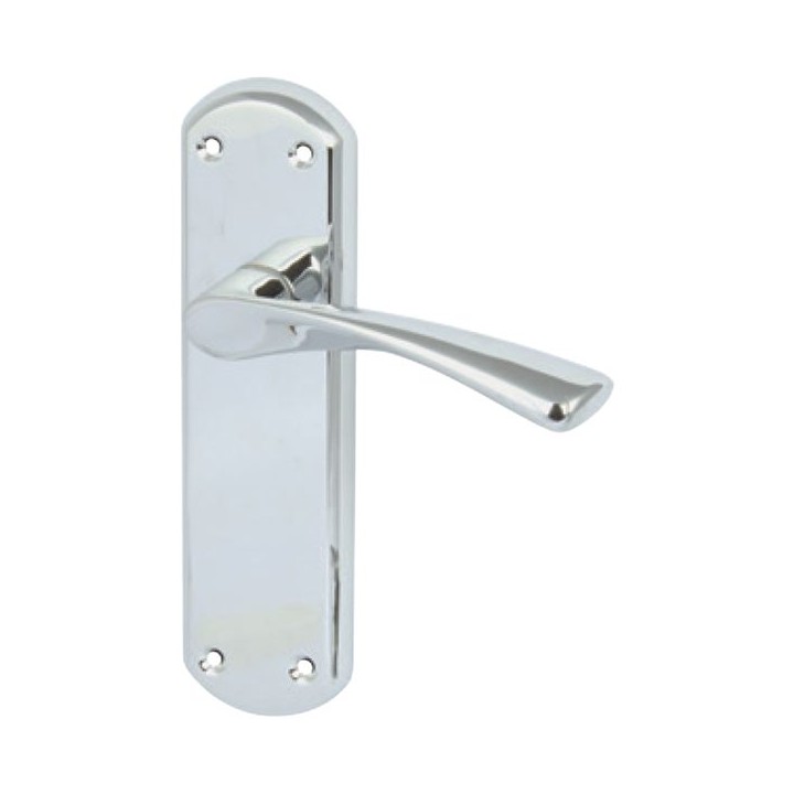 Hafele Olton Lever Latch Handle Polished Chrome