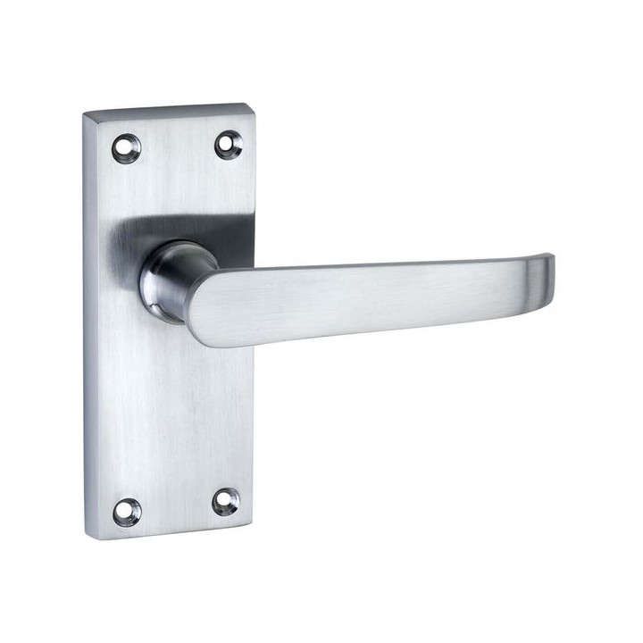 4Trade Victorian Lever Latch Handle Satin Nickel