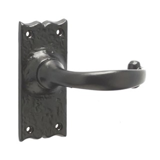 Frelan Hardware Jedo Regal Lever Latch Handle Set Black Antique
