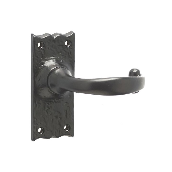 Frelan Hardware Jedo Regal Lever Latch Handle Set Black Antique