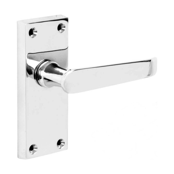 4Trade Victorian Lever Latch Handle Chrome