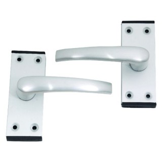 4Trade Oxford Lever Latch Satin Anodised Aluminium