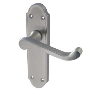 Frelan Hardware Jedo Sherbourne Lever Latch Handle Set Satin Nickel