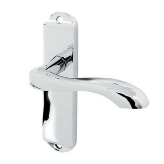 Frelan Hardware Jedo Broadway Lever Latch Handle Set Polished Chrome