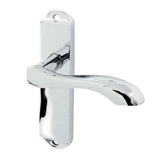 Frelan Hardware Jedo Stylo Lever On Rose Handle Polished Chrome and Satin Chrome