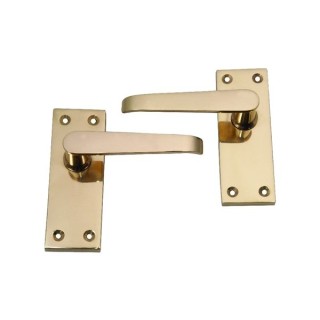 4trade Victorian Lever Latch Handle Brass
