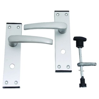 4Trade Oxford Privacy / Bathroom Lever Satin Anodised Aluminium