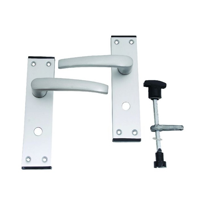 4Trade Oxford Privacy / Bathroom Lever Satin Anodised Aluminium