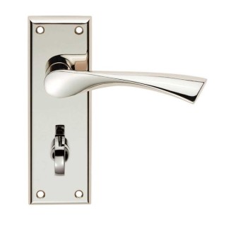 Carlisle Brass Serozzetta Venti Lever On Bathroom Backplate - Polished Nickel