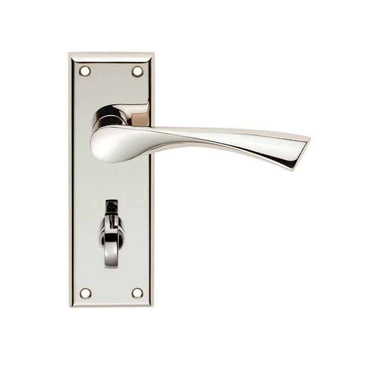 Carlisle Brass Serozzetta Venti Lever On Bathroom Backplate - Polished Nickel