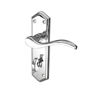 Frelan Hardware Jedo Paris Bathroom Lever Handle Set Polished Chrome