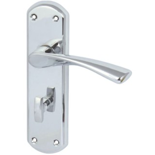 Hafele Olton Lever Bathroom Lock Handle Chrome