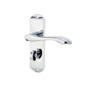 Frelan Hardware Jedo Broadway Bathroom Lever Handle Set Polished Chrome