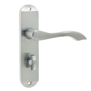 Frelan Hardware Jedo Broadway Bathroom Lever Handle Set Satin Chrome