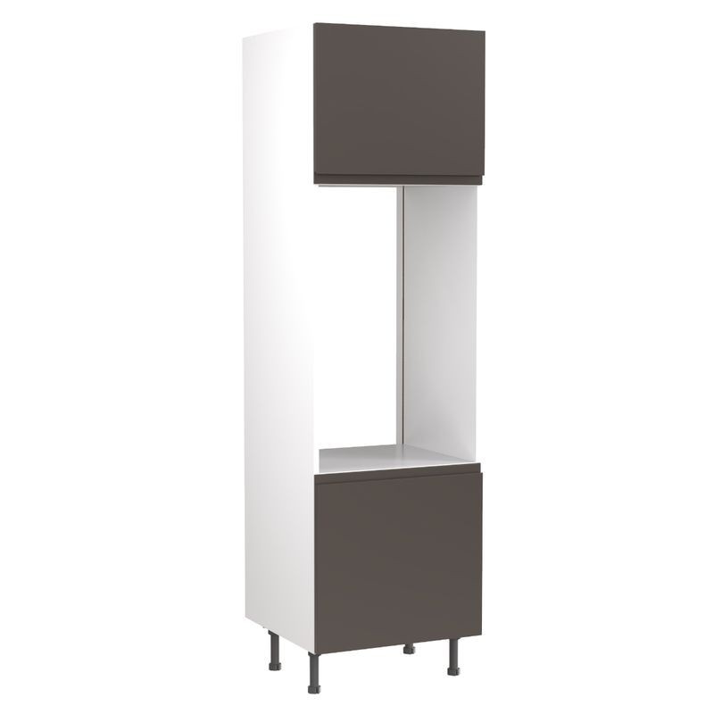 Flatpack Double Oven Tower J-pull Ultra Matt Graphite 600mm - FKKJ0921 Flatpack Double Oven Tower J-pull Ultra Matt Graphite 600mm - FKKJ0921