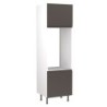 Flatpack Double Oven Tower J-pull Ultra Matt Graphite 600mm - FKKJ0921