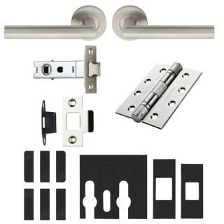 Carlisle Brass Treviri Lever Fire Door Pack Sss - Satin Stainless Steel