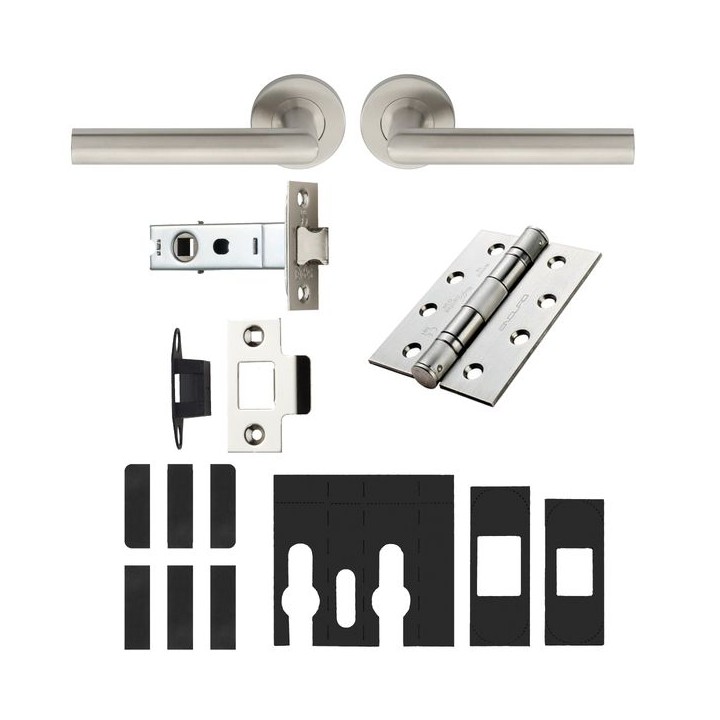 Carlisle Brass Treviri Lever Fire Door Pack Sss - Satin Stainless Steel