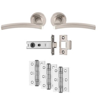Carlisle Brass Tavira Latch Pack - Ultimate Door Pack - Satin Chrome