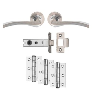Carlisle Brass Sines Latch Pack - Ultimate Door Pack - Dual Finish Polished / Satin Nickel