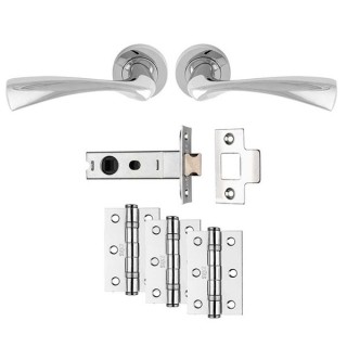 Carlisle Brass Sintra Latch Pack - Ultimate Door Pack - Polished Chrome
