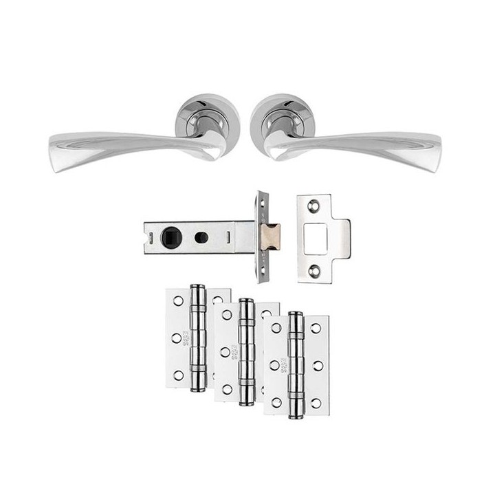 Carlisle Brass Sintra Latch Pack - Ultimate Door Pack - Polished Chrome