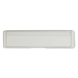 ERA Fab & Fix White Door Letter Plate Nu Mail Midrail in Hardex