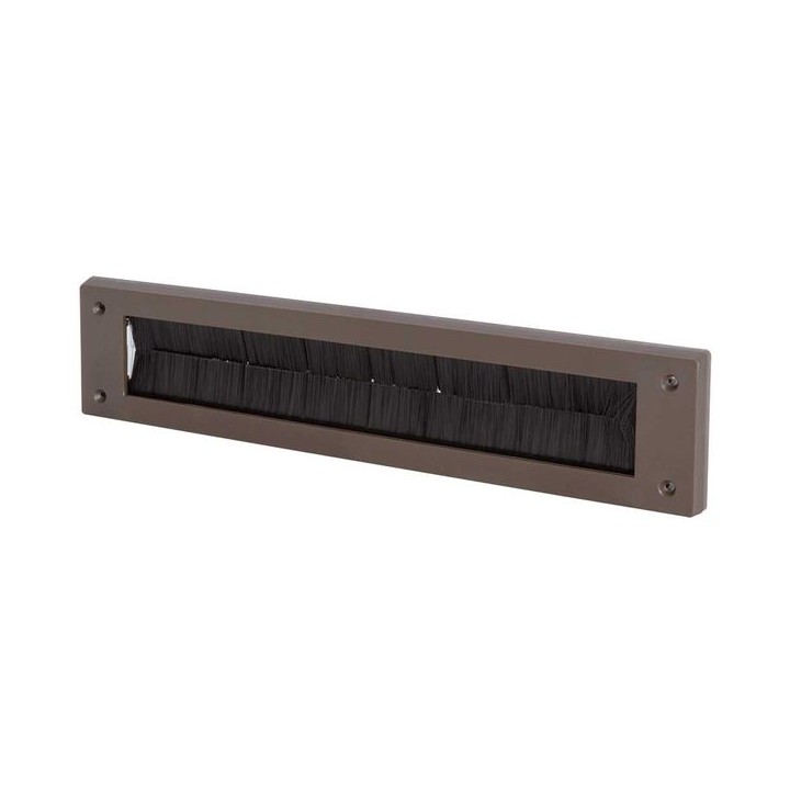 Stormguard Letterbox Plate Brush Draught Excluder Brown