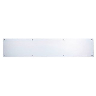 4TRADE Kicking Plate Satin Anodised Aluminium 750mm x 152mm 523493