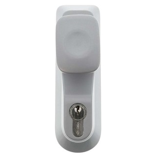 Briton Outside Access Handle Knob Silver - 1413.EKE
