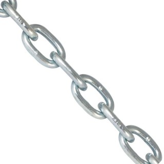 4Trade Welded Link Chain 7 x 28mm Bright Zinc Plated 2.0m