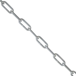 4Trade Welded Link Chain 5 x 35mm Bright Zinc Plated 2.0m