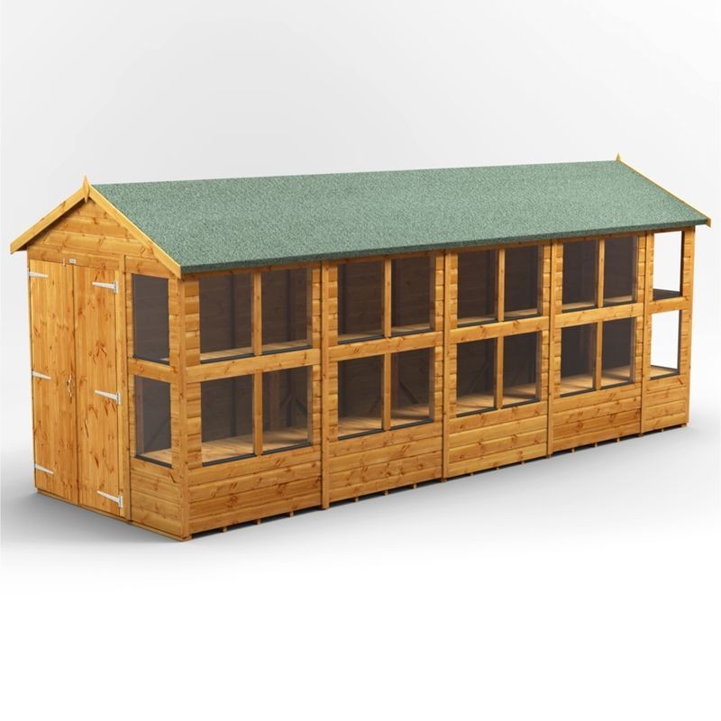 18 x 6 Power Apex Double Door Potting Shed 18 x 6 Power Apex Double Door Potting Shed