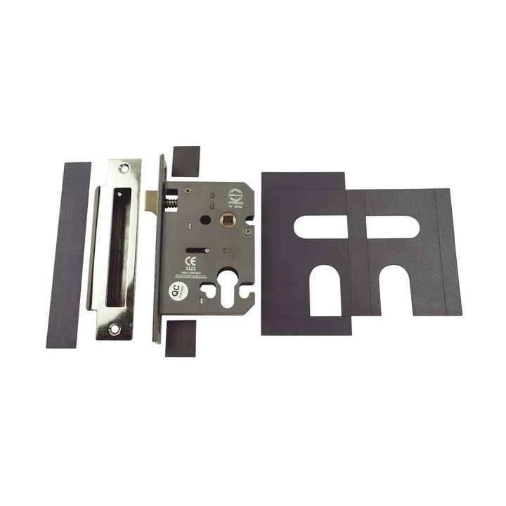 4FireDoors Sashlock Euro Profile Stainless Steel 76mm