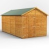 16 x 8 Power Windowless Apex Double Doors
