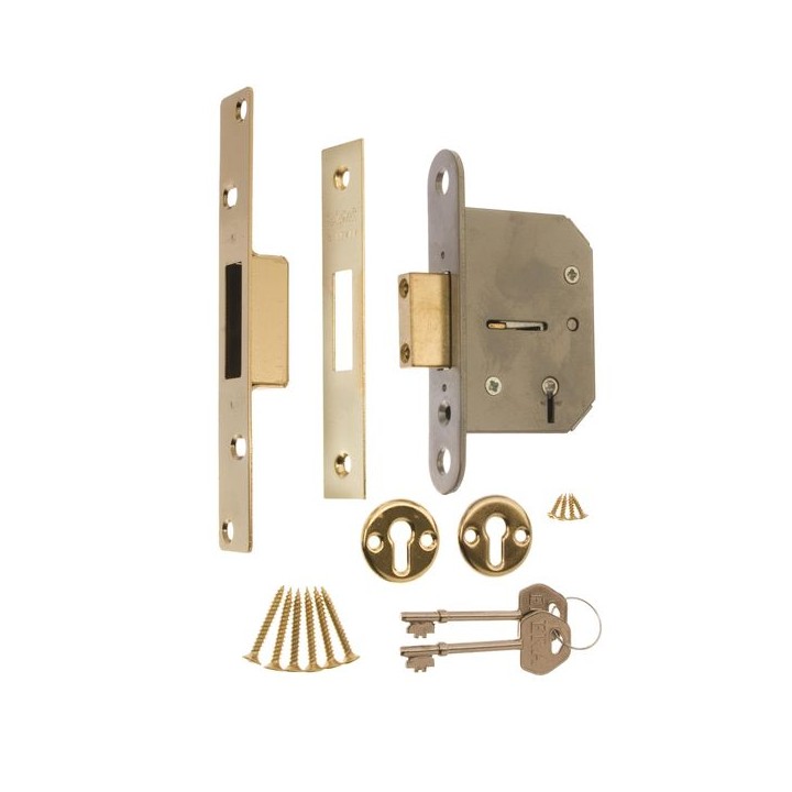 Era 301-62 Viscount 5 Lever Deadlock Chrome 75mm