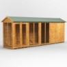 18 x 4 Power Apex Summerhouse With 4ft Side Store