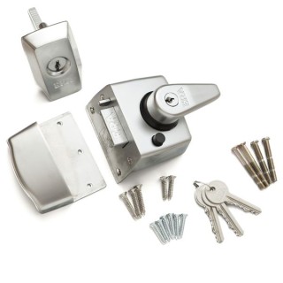 ERA 1930-35-1 British Standard High Security Nightlatch Satin Chrome 60mm