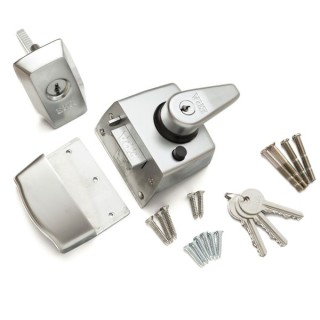 ERA 1830-35-1 British Standard High Security Nightlatch Satin Chrome 40mm