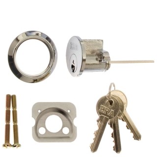 ERA Replacement Night Latch Cylinder and 3 Keys Satin 863-51