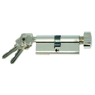 4FireDoors Euro Profile Cylinder Thumbturn Satin Nickel 70mm