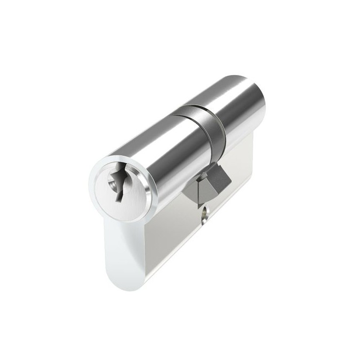 Mila Prolinea 6 Pin Double Euro Cylinder 35/35 Polished Chrome Anti-drill