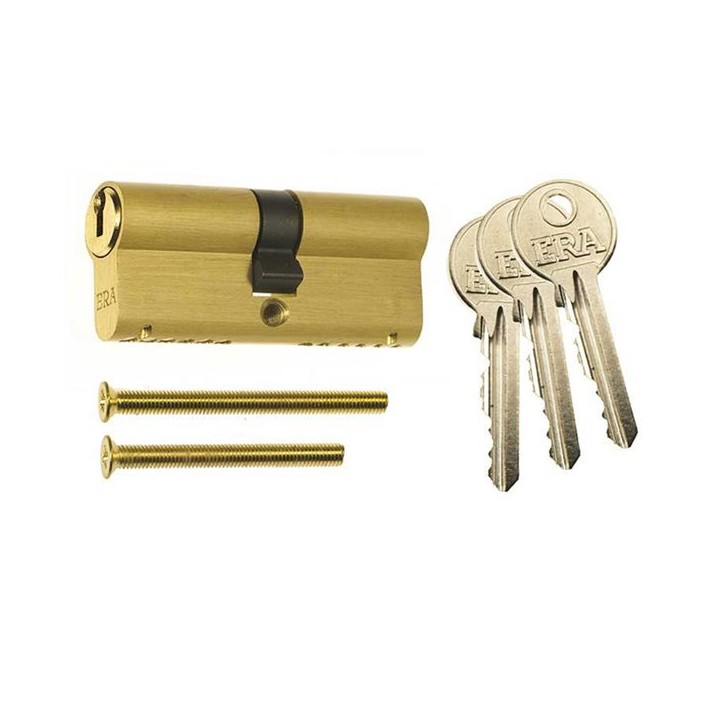 ERA 6 Pin Euro Double Cylinder with 3 Keys 35/35