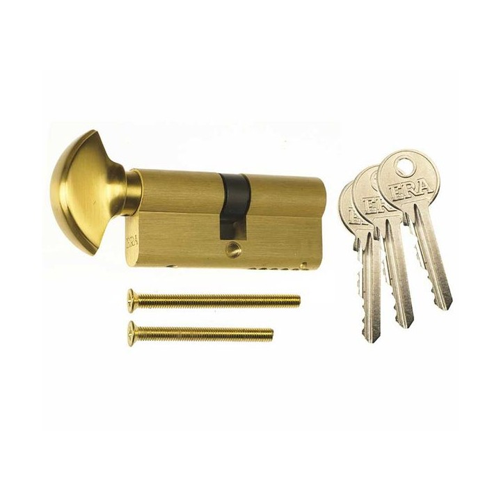 ERA 6 Pin Euro Thumbturn Cylinder with 3 Keys 35/35