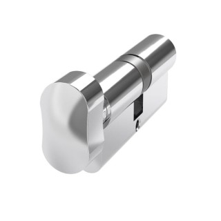Mila Prolinea Knob Cylinder 45/45 Polished Chrome Anti-drill