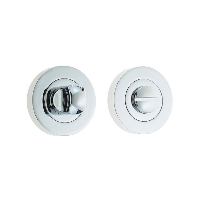 Frelan Hardware JV2666PC Bathroom Thumbturn and Release Set Polished Chrome